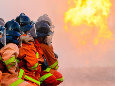 Firefighters training, Training of firefighters, firefighting in the workplace